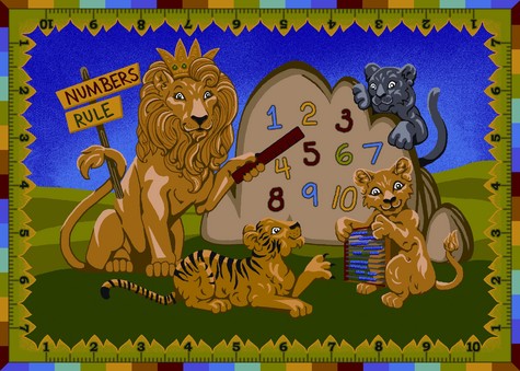 Numbers Rule Rug