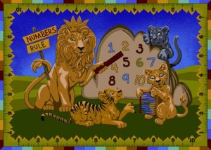 Numbers Rule Rug
