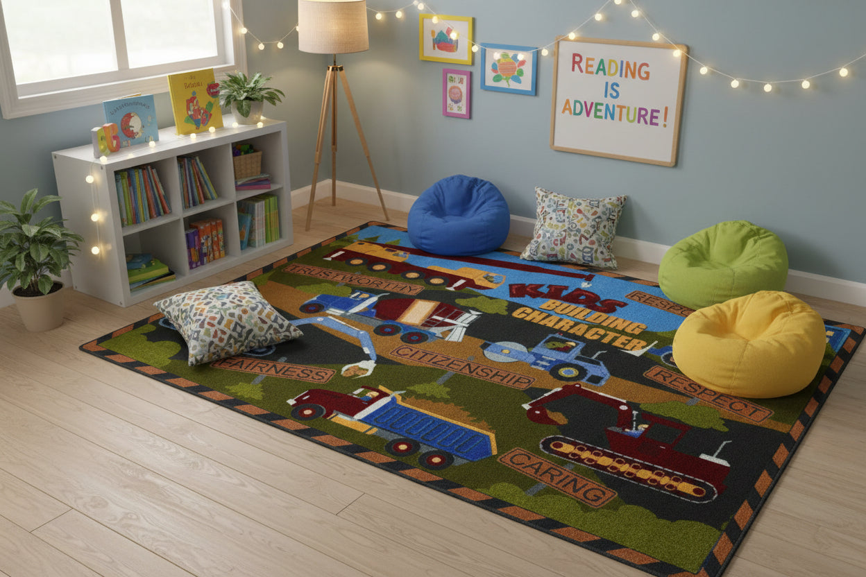 Kids Building Character Rug
