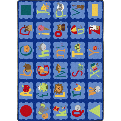 Alphabet Blues Rug