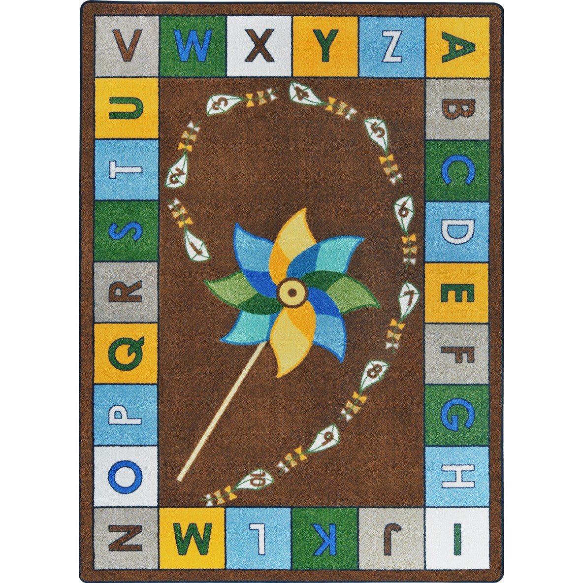 Alphabet Pinwheel Rug
