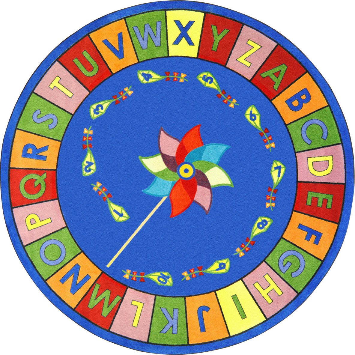 Alphabet Pinwheel Rug