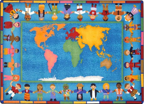 Hands Around the World Rug