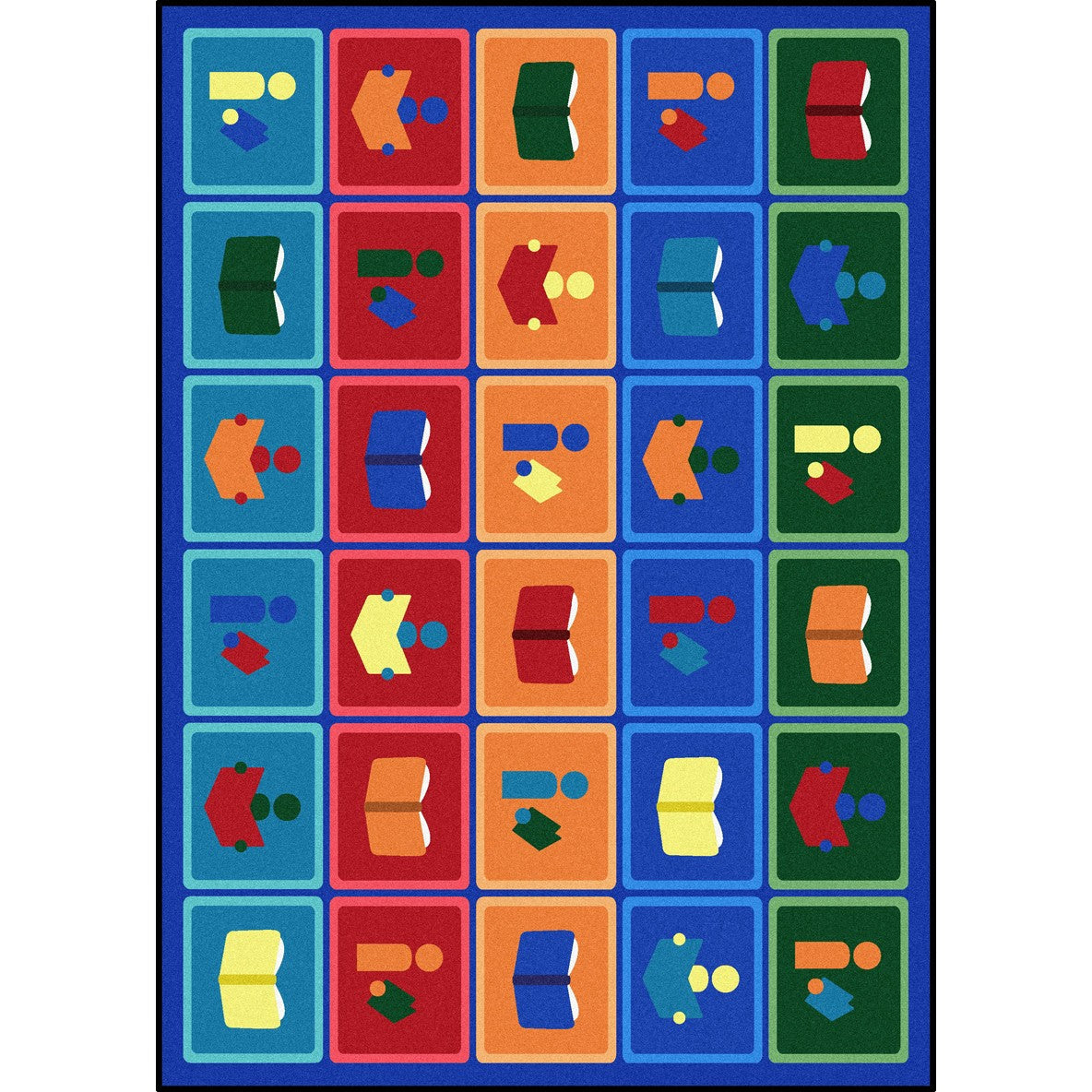 Library Blocks Rug